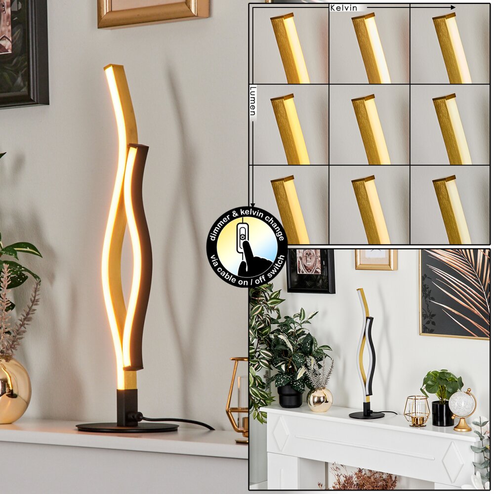 Serlande Bordslampa LED Svart, 1-ljuskällor main product photo