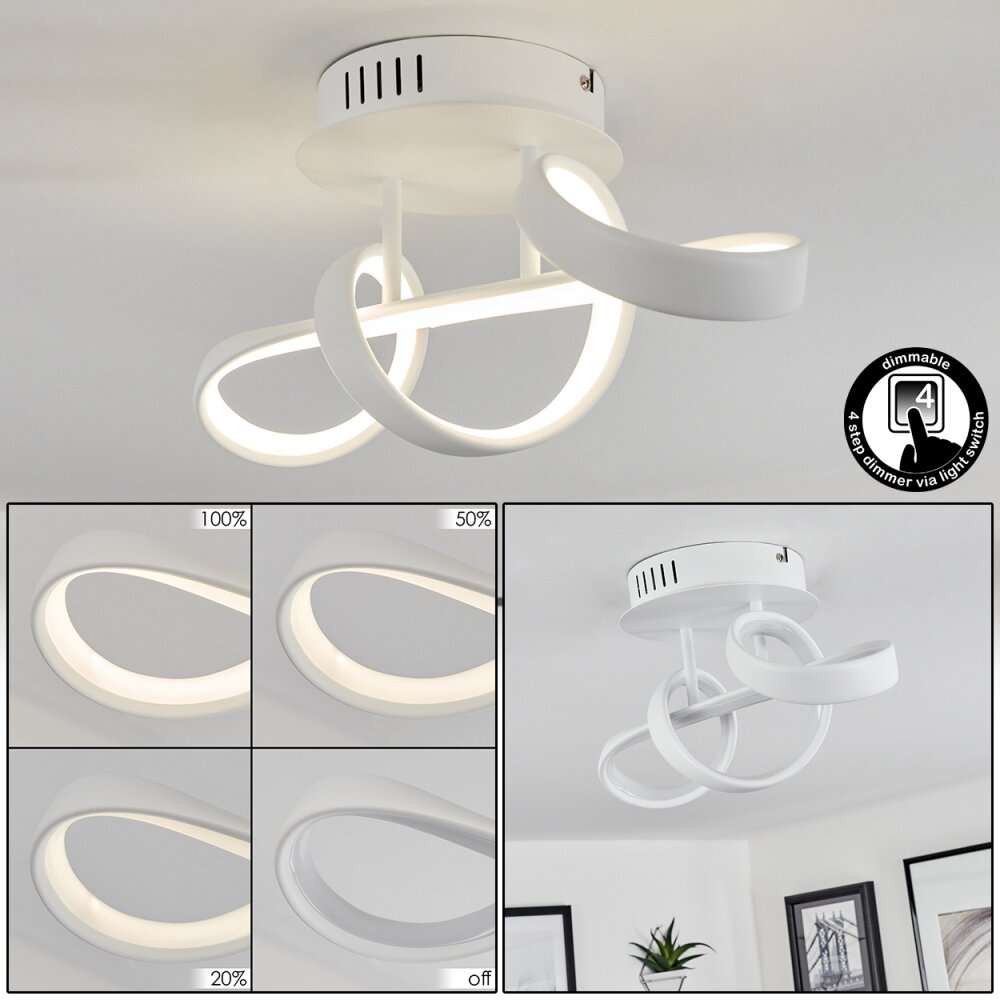 Dauntey Taklampa LED Vit, 1-ljuskällor main product photo