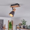 Kouek Taklampa, Takstrålkastare Naturfärger, Svart, 1-ljuskällor
