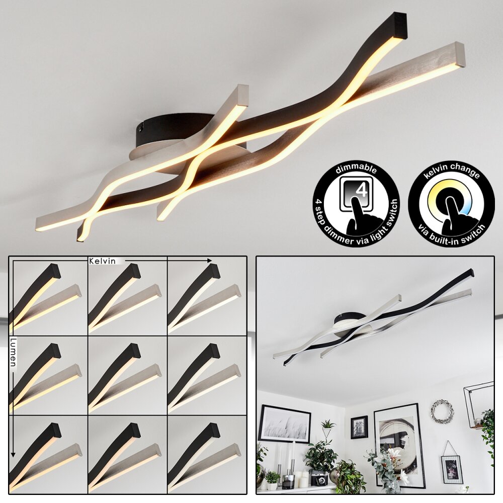 Serlande Taklampa LED Svart, 1-ljuskällor main product photo
