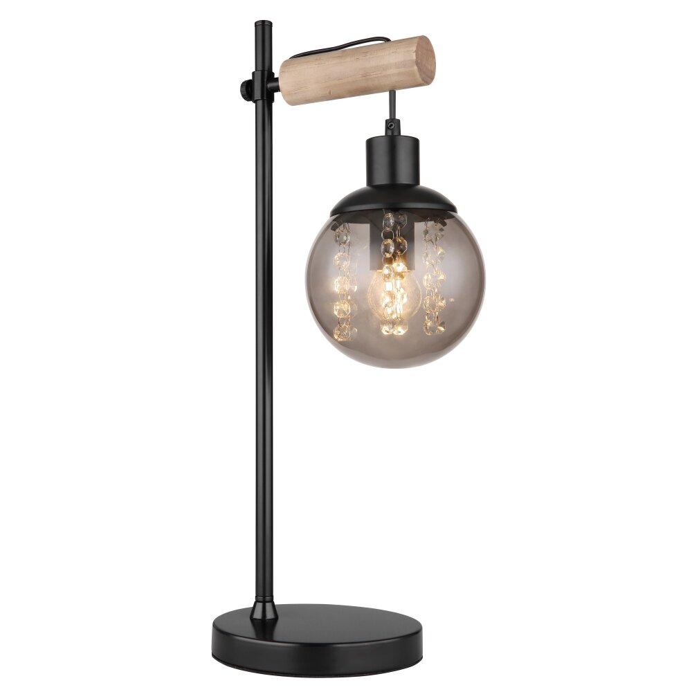 Globo RICHARD Bordslampa Naturfärger, Svart, 1-ljuskällor main product photo