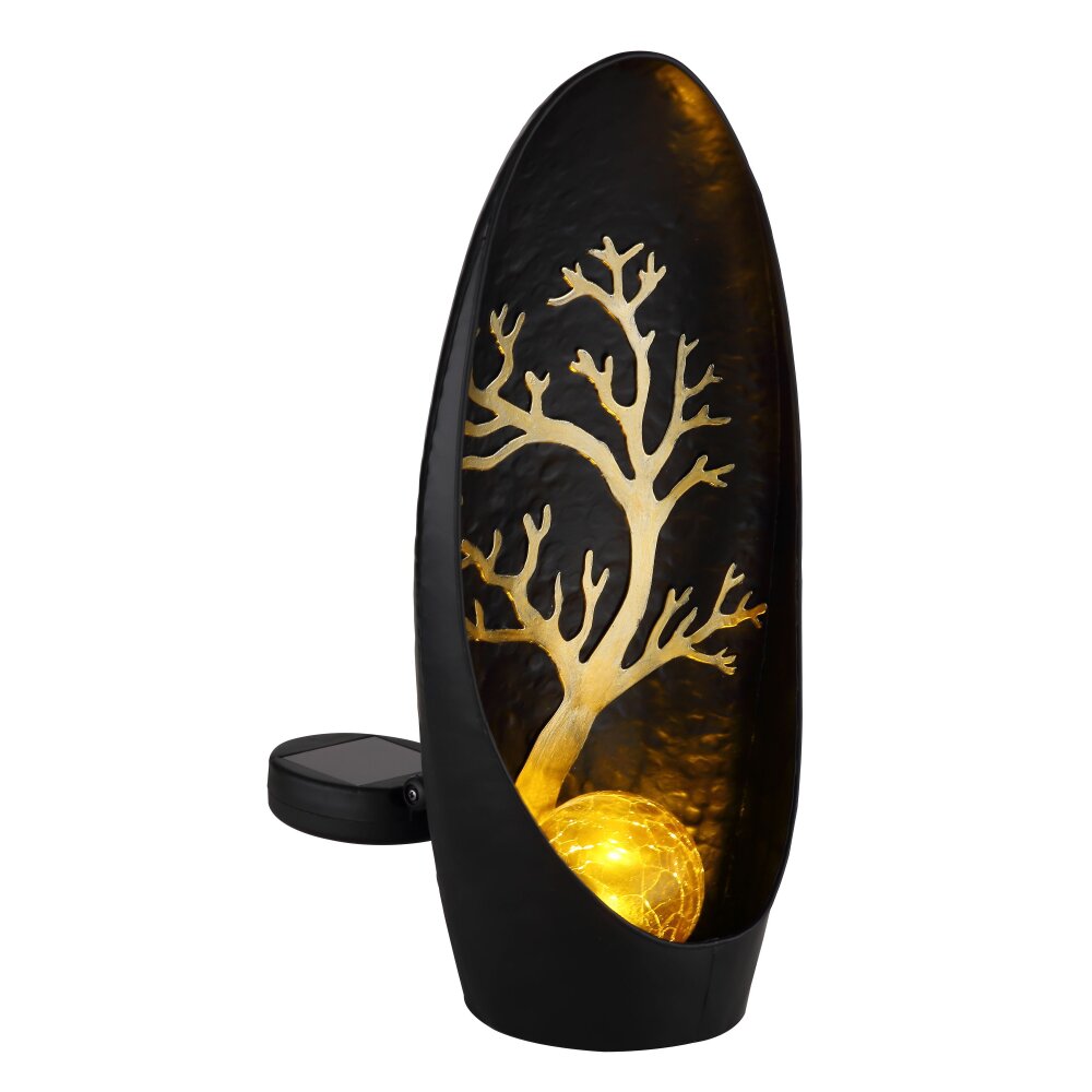 Globo SOLAR dekorativ belysning, Solcellslampa LED Guld, Svart, 1-ljuskällor main product photo
