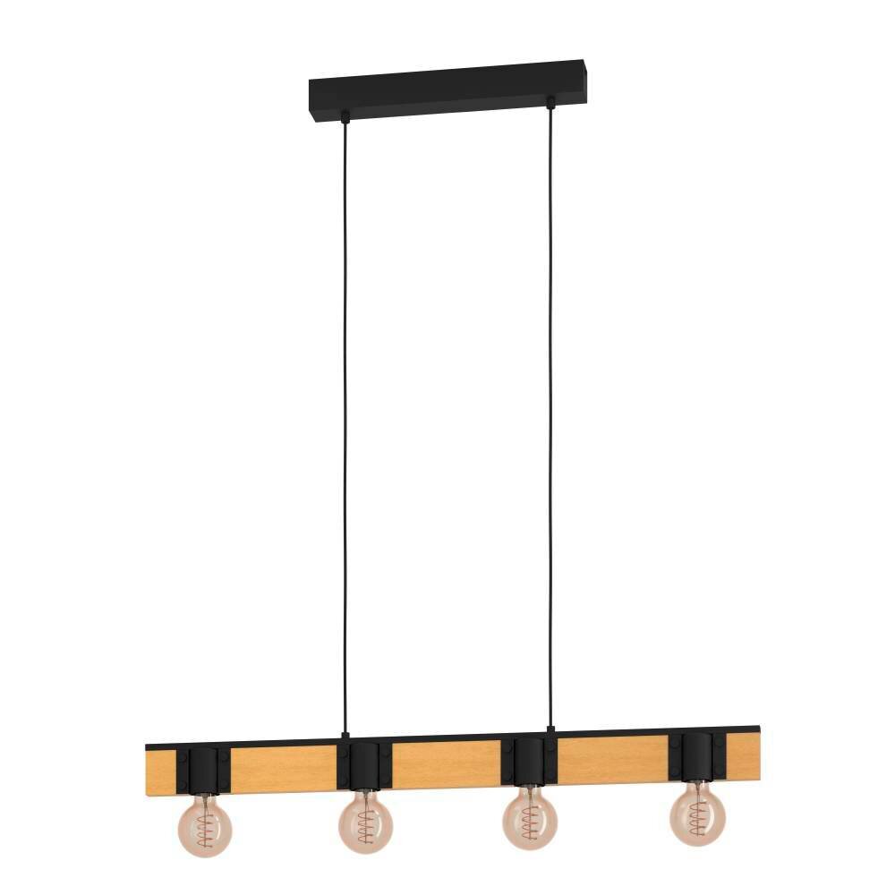 Eglo Lampor BAILRIGG Pendellampa Naturfärger, Svart, 4-ljuskällor main product photo