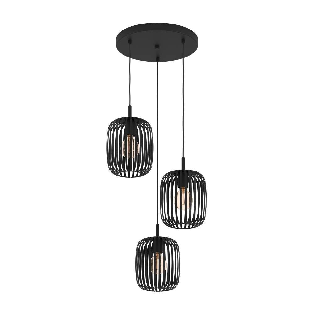 Eglo Lampor ROMAZZINA Pendellampa Svart, 3-ljuskällor main product photo