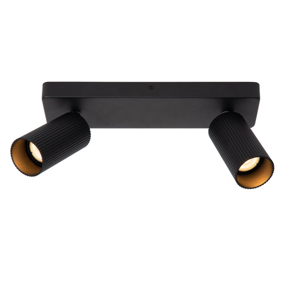 Lucide CLUBS Taklampa, Takstrålkastare Svart, 2-ljuskällor main product photo
