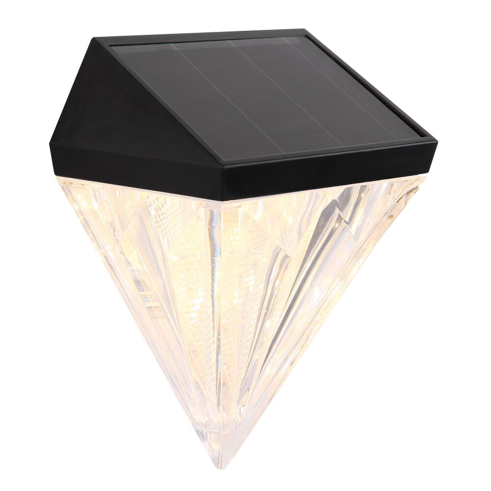 Globo SOLAR vägglampa utomhus, Solcellslampa LED Svart, 1-ljuskällor main product photo