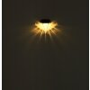 Globo SOLAR vägglampa utomhus, Solcellslampa LED Svart, 1-ljuskällor