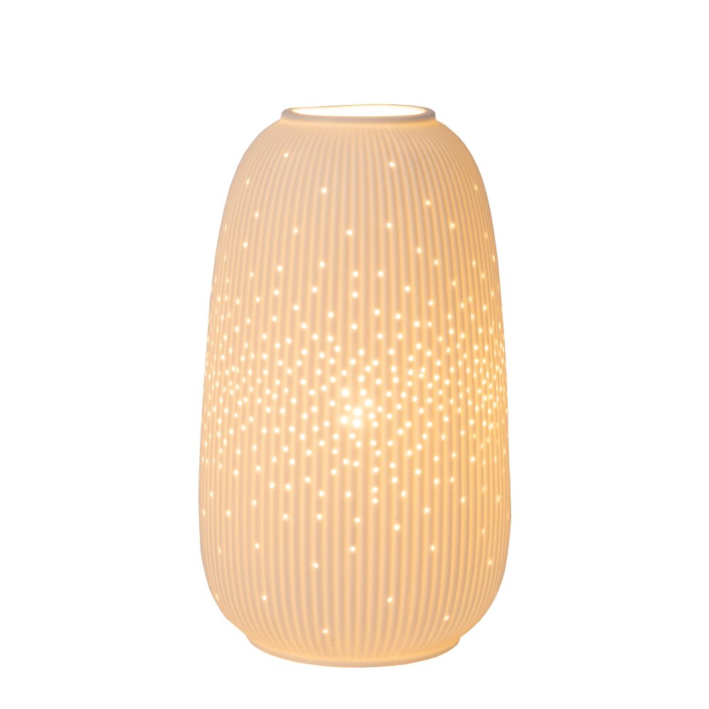 Lucide FLORES Bordslampa Vit, 1-ljuskällor main product photo