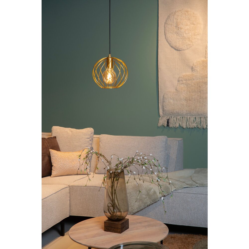 Lucide DANZA Pendellampa Svart, 1-ljuskällor main product photo