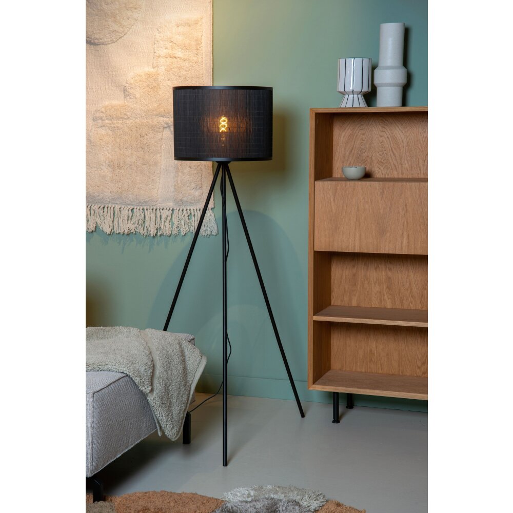 Lucide TAGALOG Golvlampa Svart, 1-ljuskällor main product photo