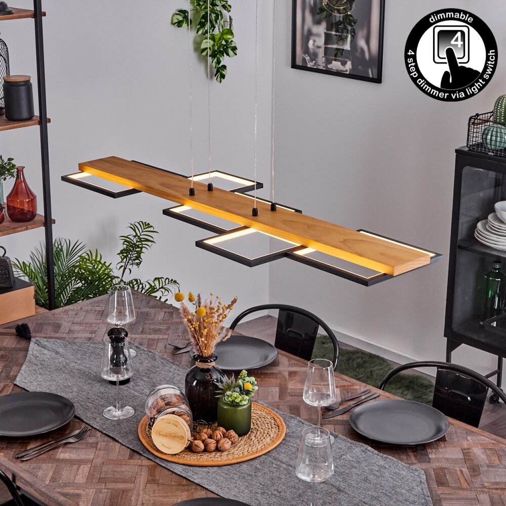 Pompu Pendelbelysning LED Naturfärger, Svart, 1-ljuskällor main product photo