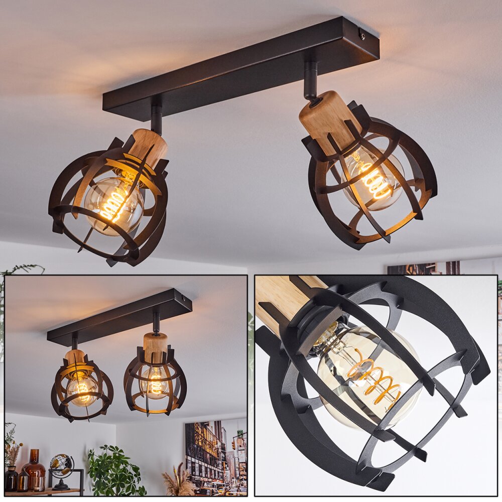 Dandin Taklampa, Takstrålkastare Svart, 2-ljuskällor main product photo