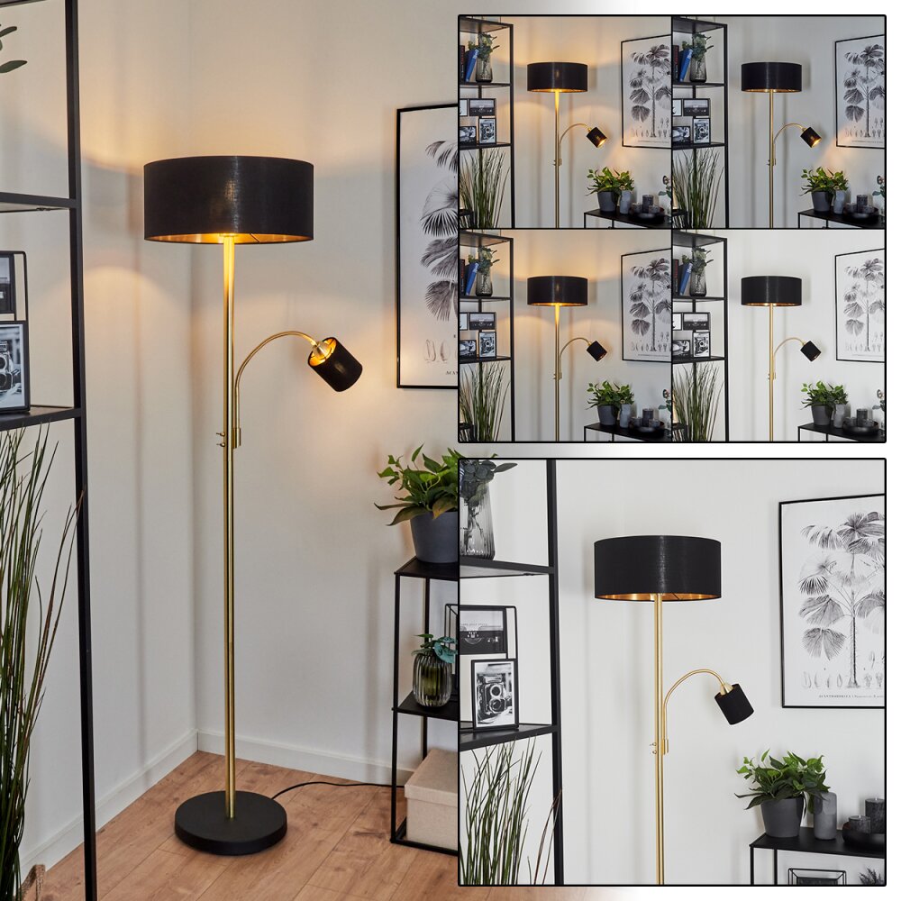 Murteirinha Golvlampa, Läslampa Mässing, Svart, 2-ljuskällor main product photo