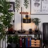Chabian Bordslampa Brun, träoptik, Svart, 1-ljuskällor