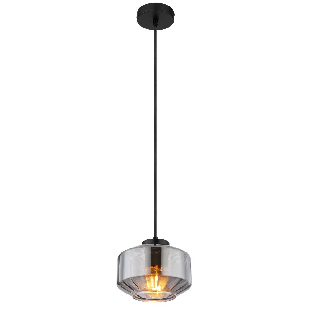 Globo CHRISTIANA Pendellampa Svart, 1-ljuskällor main product photo