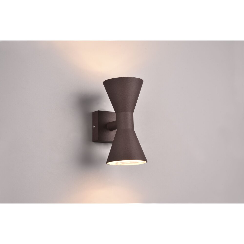 Trio Ardas vägglampa utomhus, Up & Down Lampa Rostfärger, 2-ljuskällor main product photo