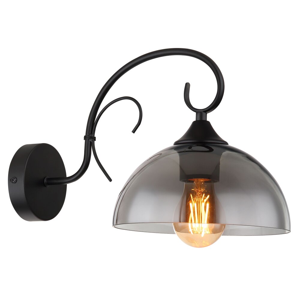 Globo COTTAGE Vägglampa Svart, 1-ljuskällor main product photo