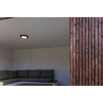 Lutec Lampor Kayah Taklampa för utomhusbruk, Taklampa LED Antracit, 1-ljuskällor