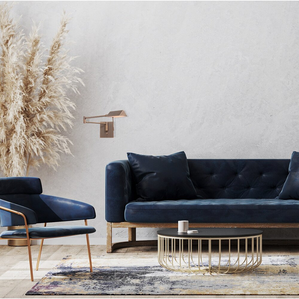 Steinhauer Retina Vägglampa LED Brons, 1-ljuskällor main product photo