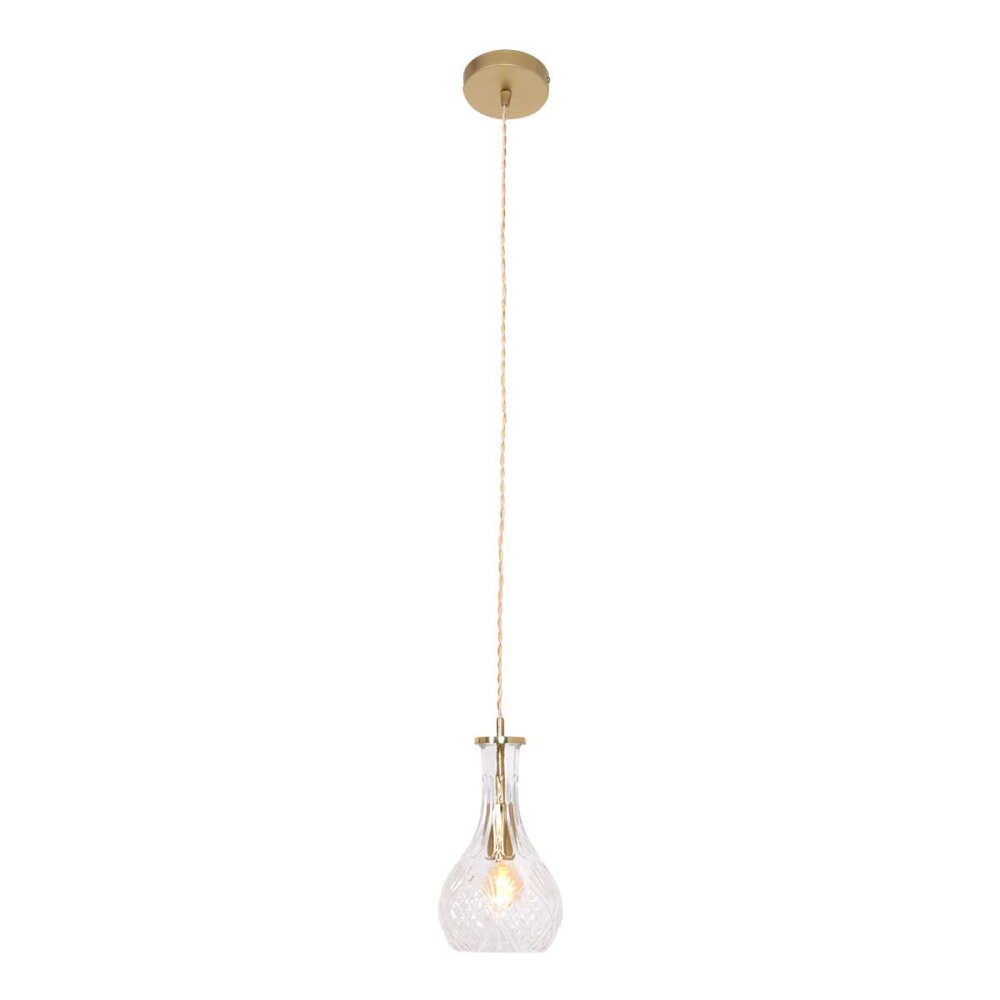 Steinhauer Grazioglass Pendellampa Mässing, 1-ljuskällor main product photo