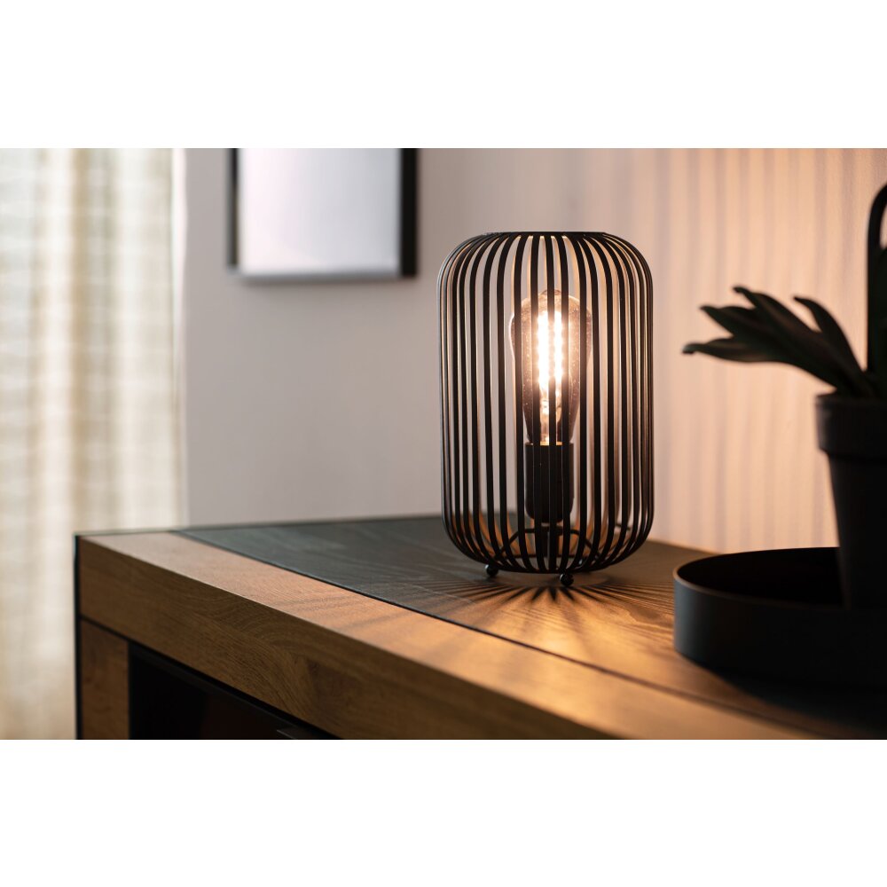 SCHÖNER WOHNEN kollektion Cage Bordslampa Svart, 1-ljuskällor main product photo