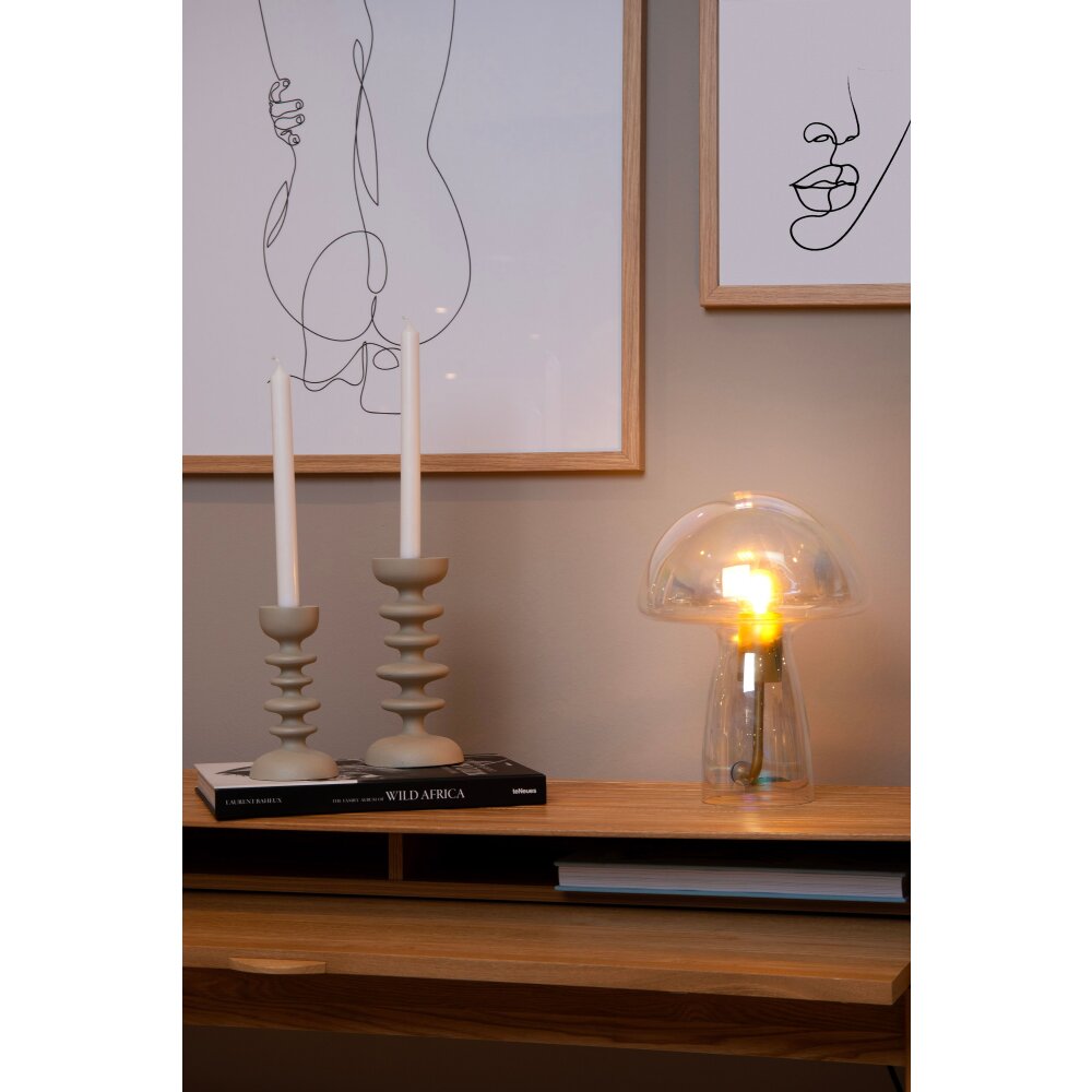 Lucide FUNGO Bordslampa Guld, Mässing, 1-ljuskällor main product photo