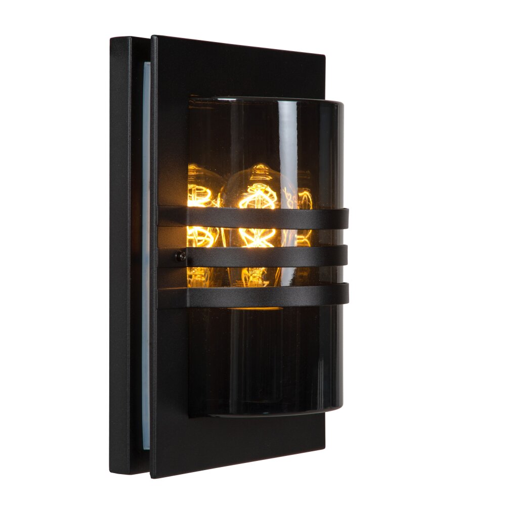 Lucide PRIVAS vägglampa utomhus Svart, 1-ljuskällor main product photo