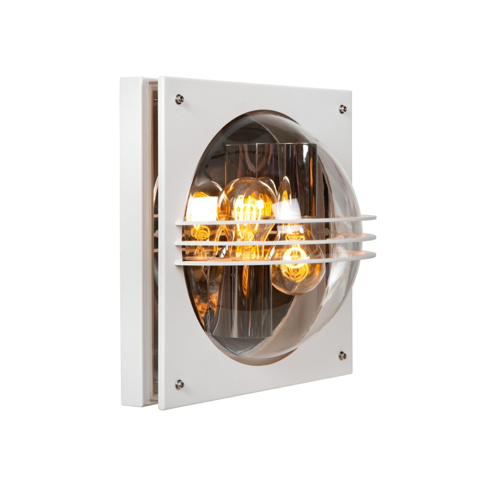 Lucide PRIVAS vägglampa utomhus Vit, 2-ljuskällor main product photo