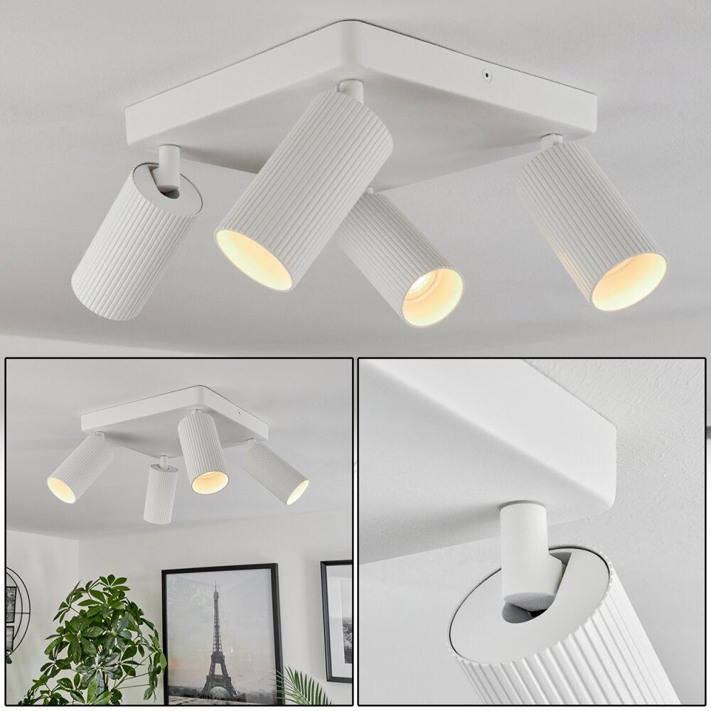 Trutielle Taklampa, Takstrålkastare Vit, 4-ljuskällor main product photo