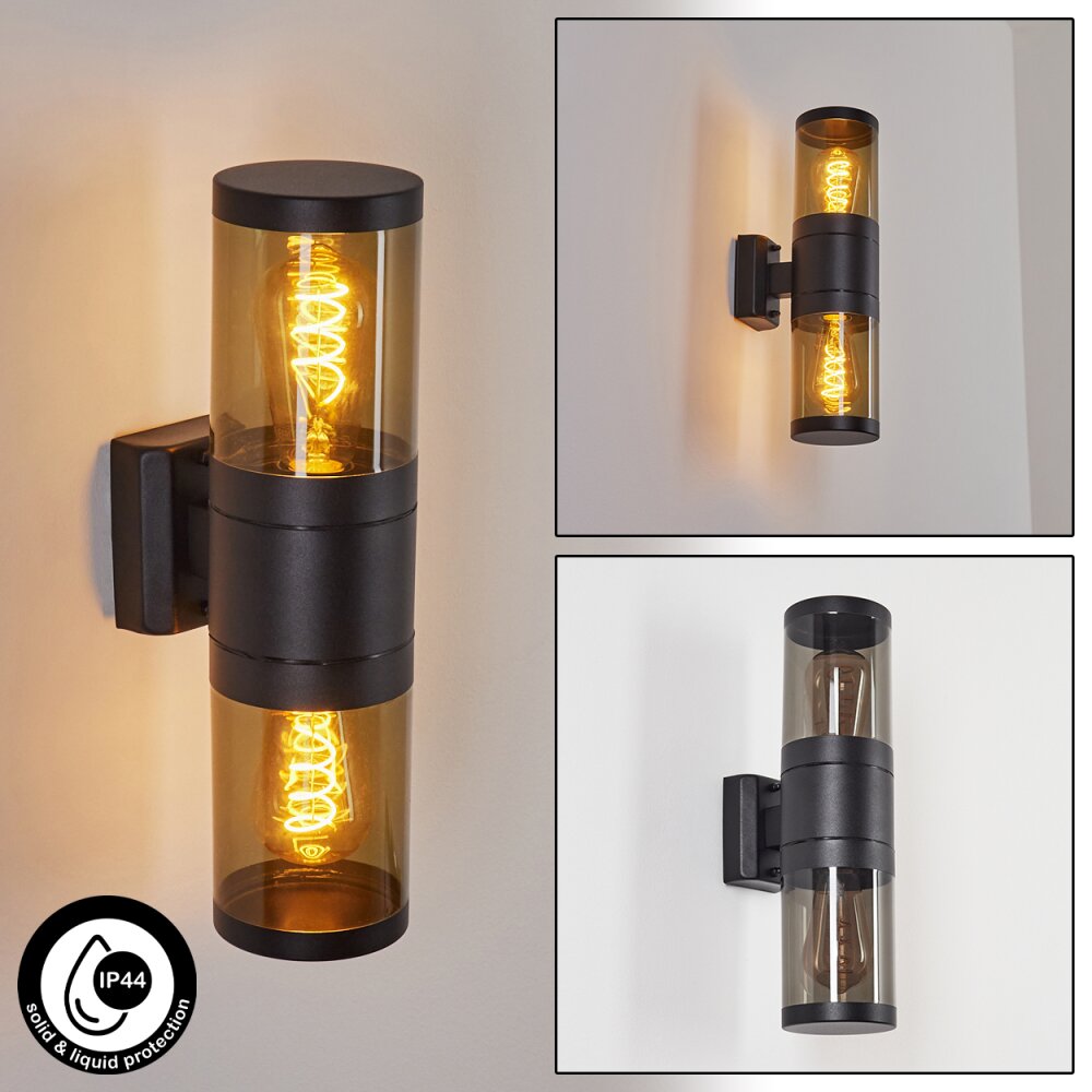 Tolsona vägglampa utomhus Svart, 2-ljuskällor main product photo