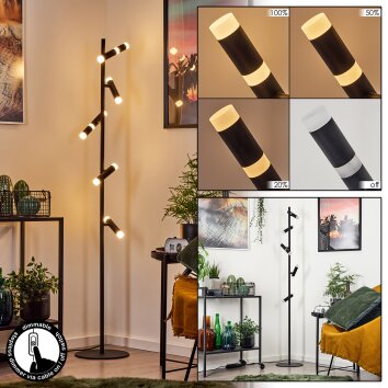 Pousseline Golvlampa, Läslampa LED Svart, 5-ljuskällor