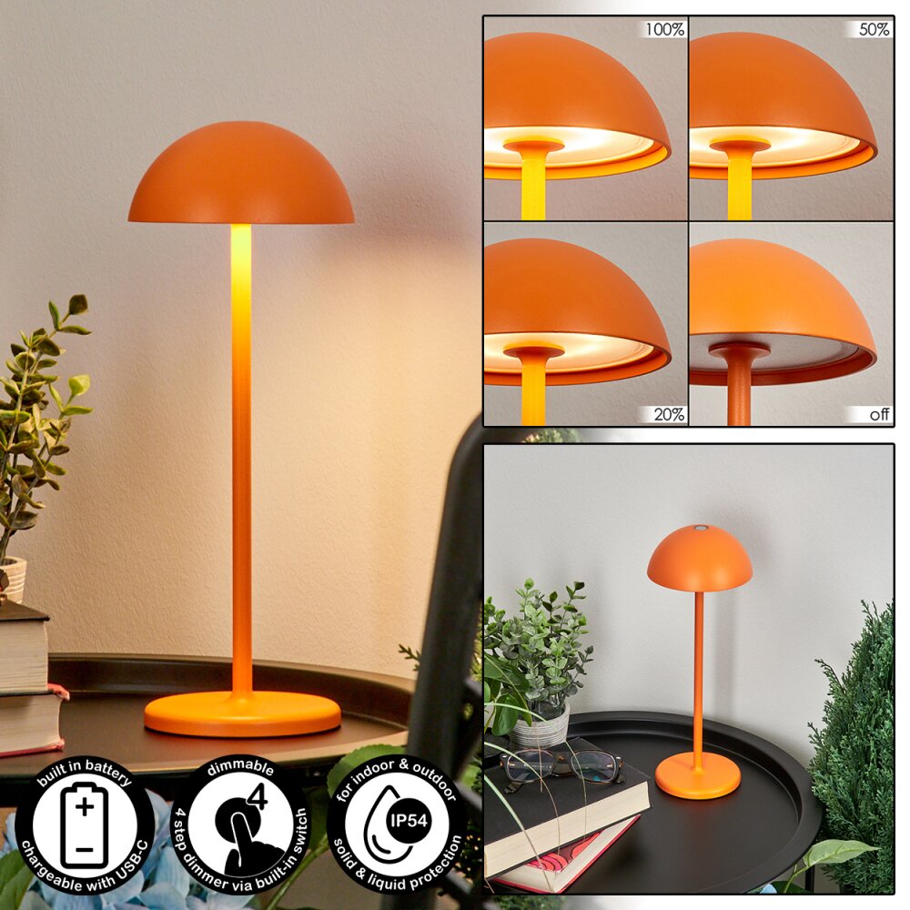 Pelaro Bordslampa utomhus LED Orange, 1-ljuskällor main product photo