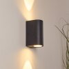 Komoren vägglampa utomhus LED Svart, 2-ljuskällor