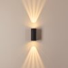 Komoren vägglampa utomhus LED Svart, 2-ljuskällor