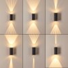 Komoren vägglampa utomhus LED Svart, 2-ljuskällor