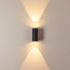Komoren vägglampa utomhus LED Svart, 2-ljuskällor