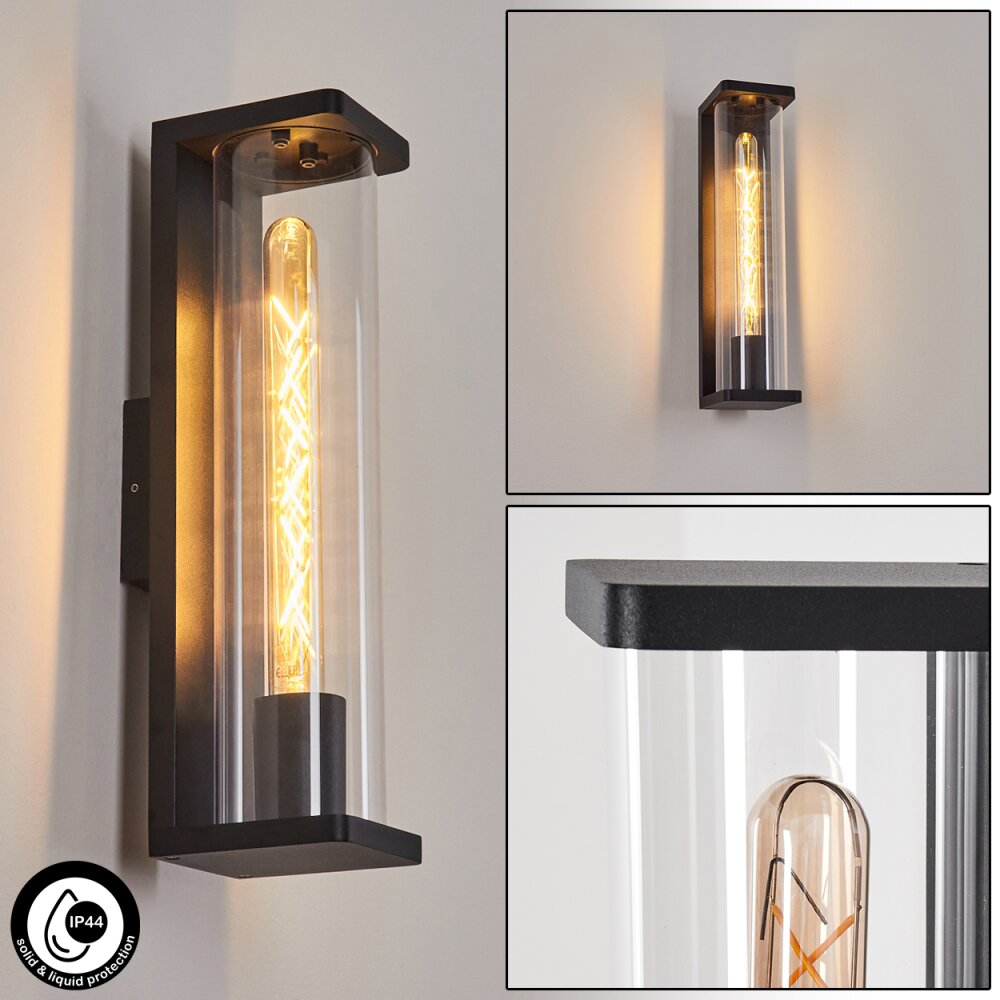 Mataka vägglampa utomhus Svart, 1-ljuskällor main product photo