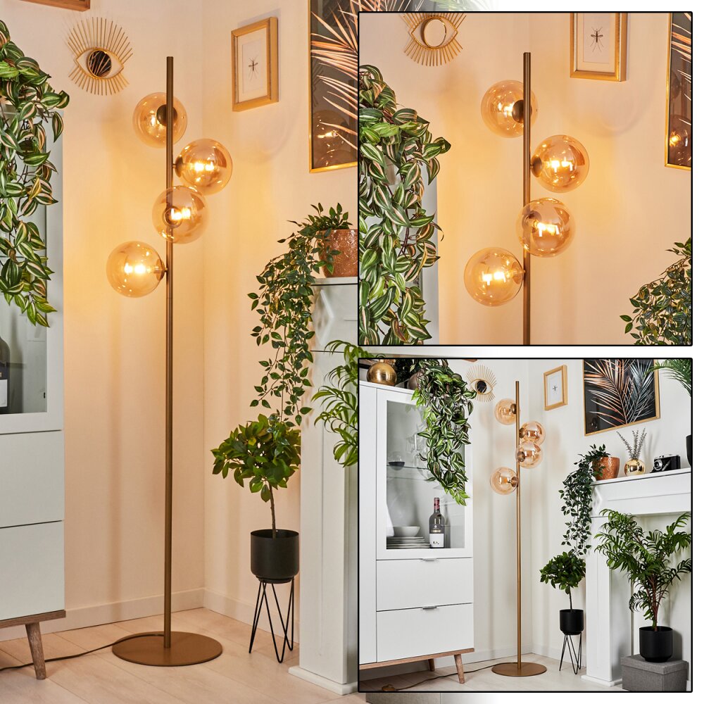 Remaisnil Golvlampa Mässing, 4-ljuskällor main product photo