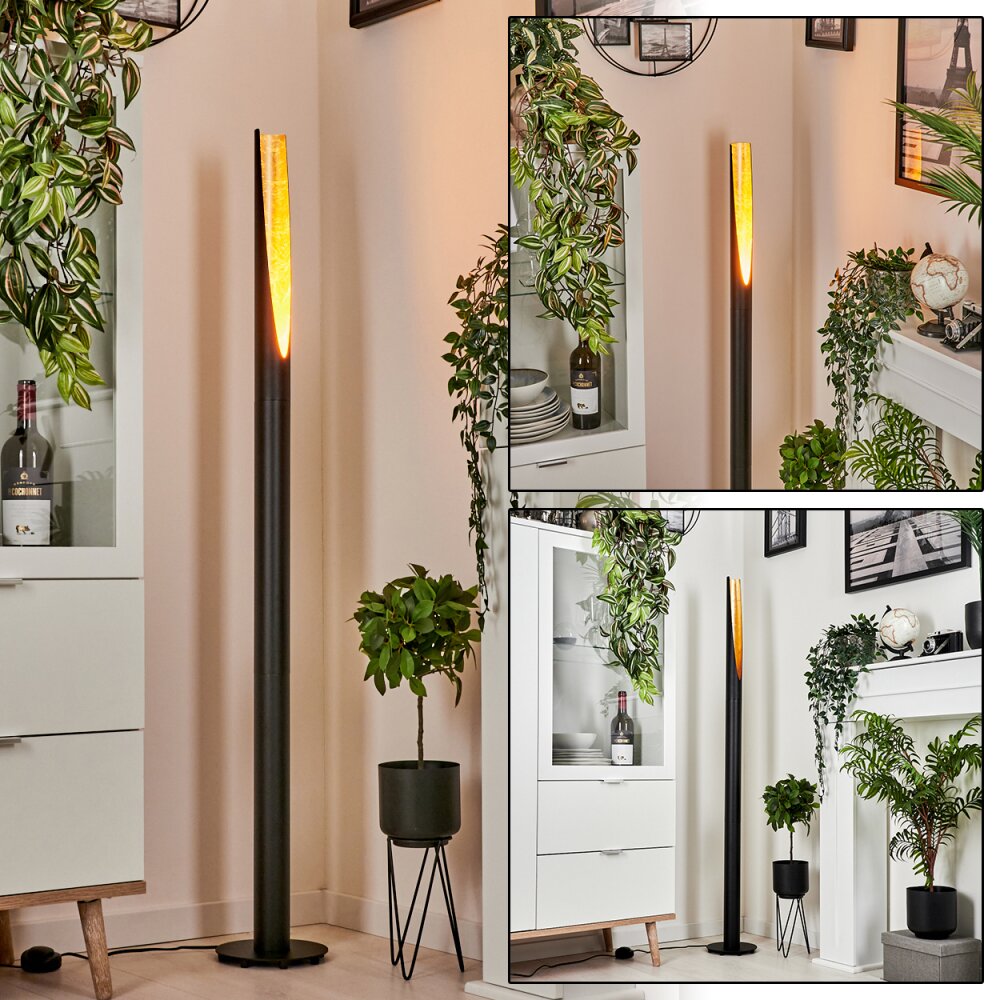 Aleman Golvlampa LED Guld, Svart, 1-ljuskällor main product photo