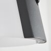 Lafite vägglampa utomhus, Solcellslampa LED Antracit, 1-ljuskällor, Rörelsedetektor