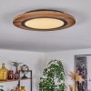 Salmi Taklampa, Panel LED träoptik, Svart, 1-ljuskällor