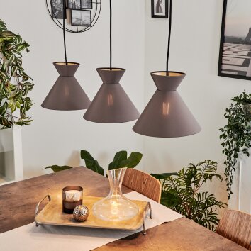 Pliche Pendellampa Svart, 3-ljuskällor