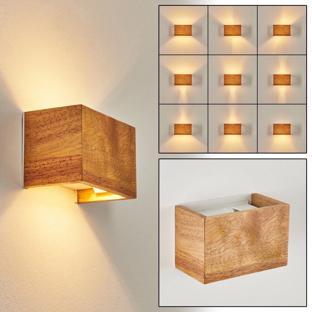 Badajoz Up & Down Lampa, Vägglampa Naturfärger, Vit, 1-ljuskällor main product photo