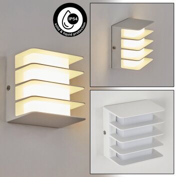 Guichard vägglampa utomhus LED Vit, 1-ljuskällor Guichard vägglampa utomhus LED Vit, 1-ljuskällor