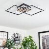 Audouin Taklampa LED träoptik, 1-ljuskällor, Fjärrkontroll