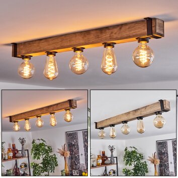 Montgomery Taklampa, Takstrålkastare Naturfärger, Svart, 5-ljuskällor