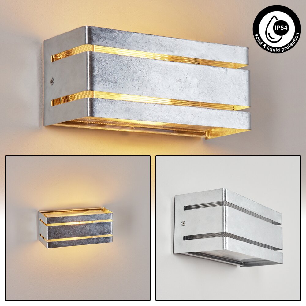 Chavelhas vägglampa utomhus, Up & Down Lampa Galvaniserad, 1-ljuskällor main product photo
