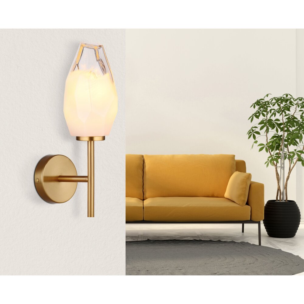 Globo BARCLEY Vägglampa Mässing, 1-ljuskällor main product photo