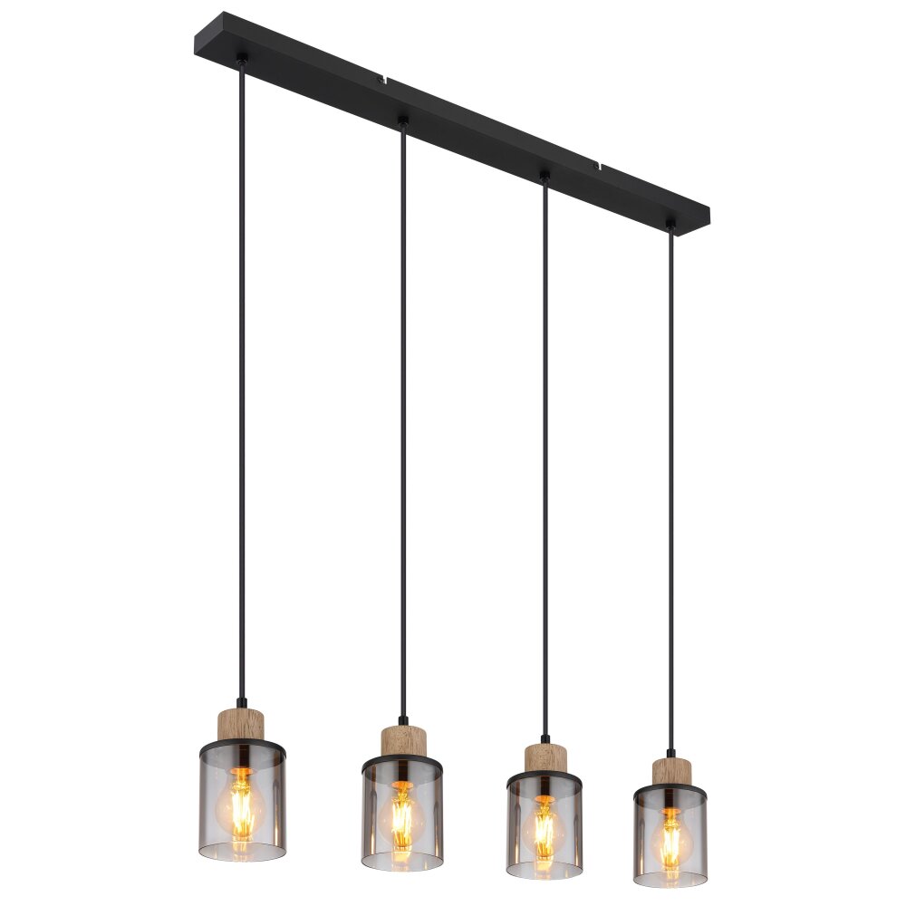 Globo REID Pendellampa Svart, 4-ljuskällor main product photo