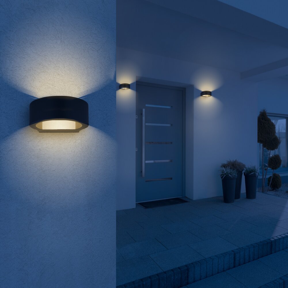Globo SLICE vägglampa utomhus, Up & Down Lampa LED Svart, 1-ljuskällor main product photo